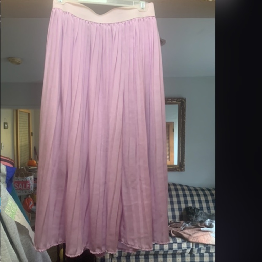 Lilac elastic skirt